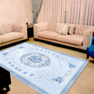 Osmanlı Motifli Gül Desenli Dijital Baskılı Halı - 1