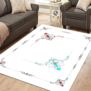 Özel Tasarım Motif Desenli Dijital Baskılı Halı - 1