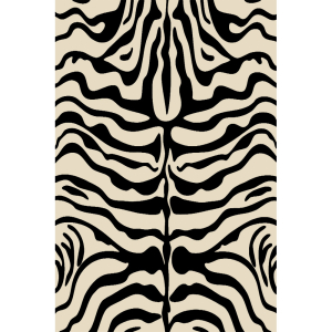 Özel Zebra Desenli Dijital Baskılı Halı - 2
