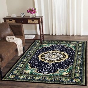 Papatya Yumağı Desenli Dijital Baskılı Halı - 1