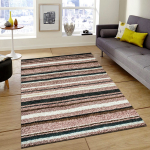 Paralel Kilim Desenli Dijital Baskılı Halı - 1