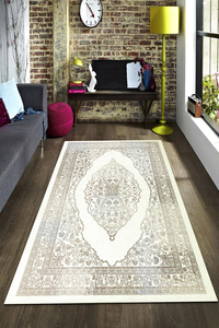 Parlak Osmanlı Motif Dijital Baskılı Halı - 1