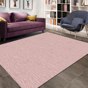 Pudra Dalgalı Desenli Dijital Baskılı Halı - 1