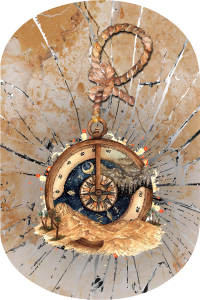 Pusula Çarpması Desenli 2'li Banyo Paspası (50x60 cm - 60x100 cm) - Thumbnail