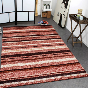 Renkli Paralel Kilim Desenli Dijital Baskılı Halı - 3