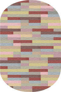 Renkli Parke Desenli 2'li Banyo Paspası (50x60 cm - 60x100 cm) - Thumbnail