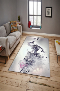 Sanat Katkılı Zebra Dijital Baskılı Halı - 1