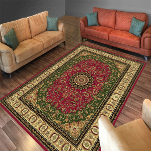 Sembolik Osmanlı Saray Desenli Dijital Baskılı Halı - 1