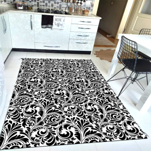 Simetrik Filiz Desenli Dijital Baskılı Halı - 1