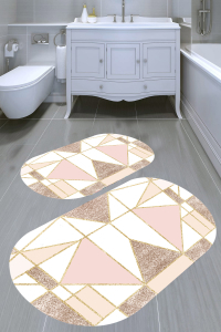 Star Desenli 2'li Banyo Paspası (50x60 cm - 60x100 cm) - 5