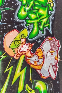 Sürrealizm Grafiti Dijital Baskılı Halı - 2