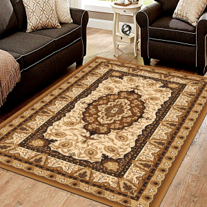 Tomurcuk Motifli Osmanlı Desenli Dijital Baskılı Halı - 1