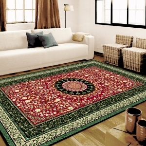Vektörel Papatya Osmanlı Desenli Dijital Baskılı Halı - 2