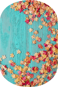 Yapraklı Tahta Desenli 2'li Banyo Paspası (50x60 cm - 60x100 cm) - Thumbnail