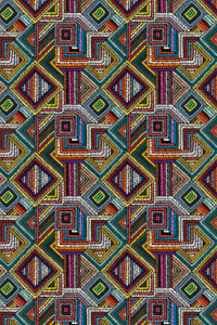 Yelpaze Motif Desenli Dijital Baskılı Halı - 2