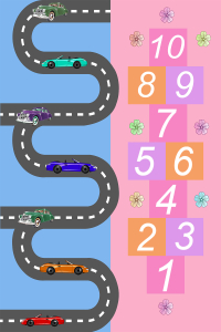 Yol Ve Sek Sek Tasarımlı Dijital Baskılı Halı - 2